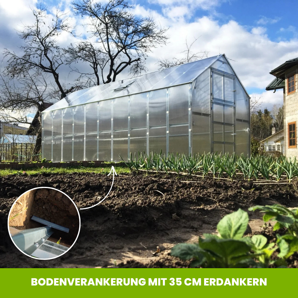 Polycarbonat-Gewächshaus – Das Familiengewächshaus