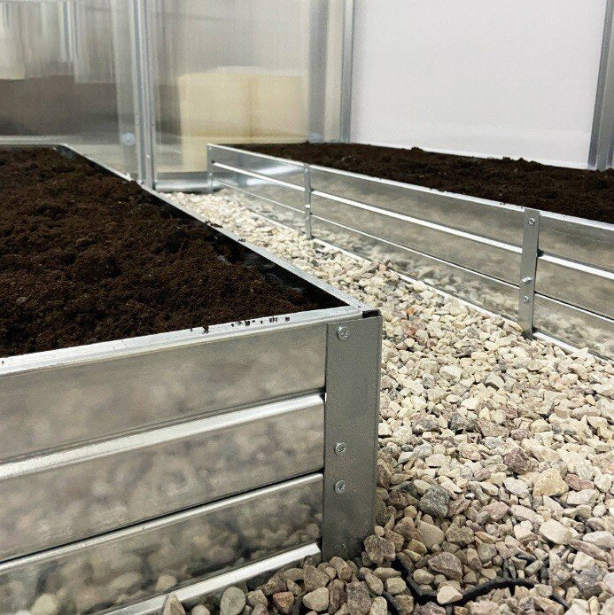 Erhöhtes Hochbeet aus Metall (200 mm Breite)