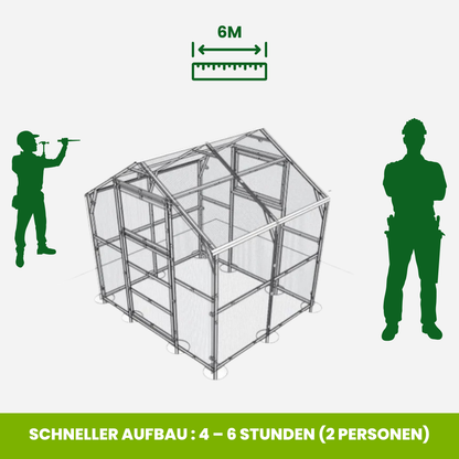 Polycarbonat-Gewächshaus – Das Familiengewächshaus
