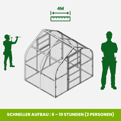 Polycarbonat-Gewächshaus – Das Elegante