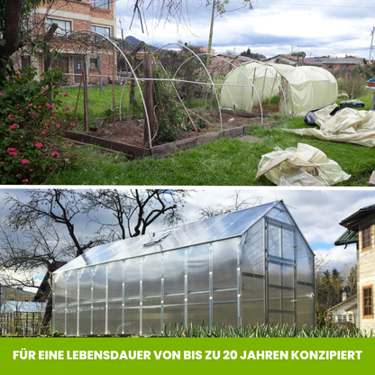Polycarbonat-Gewächshaus – Das Familiengewächshaus
