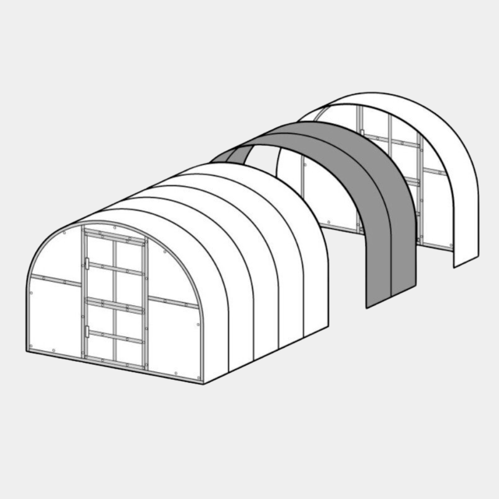 6.6 ft Greenhouse Extension Module